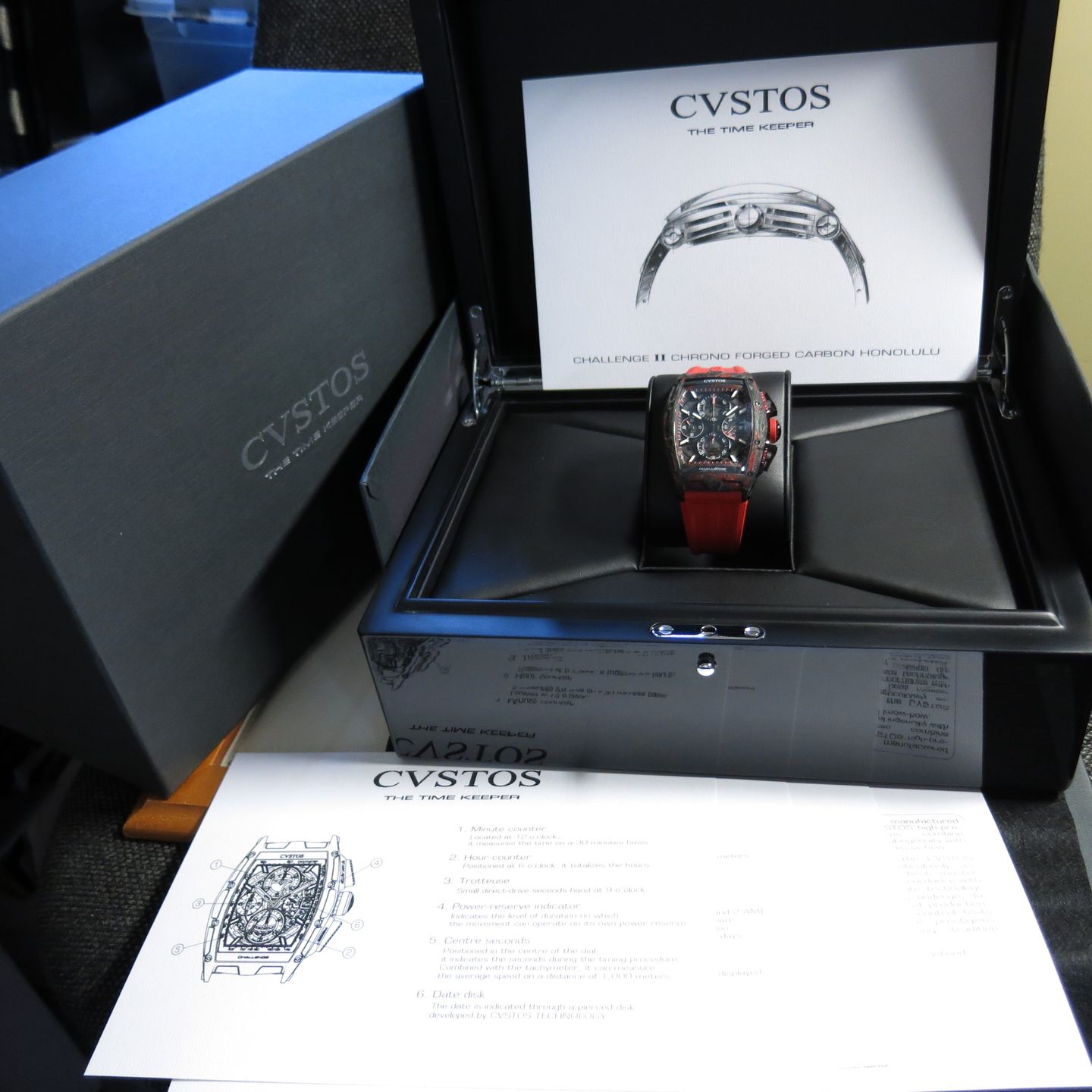 Cvstos Challenge CV14002CHNCHBFCH0N001 (2022) - Black dial 41 mm Carbon case (8/8)